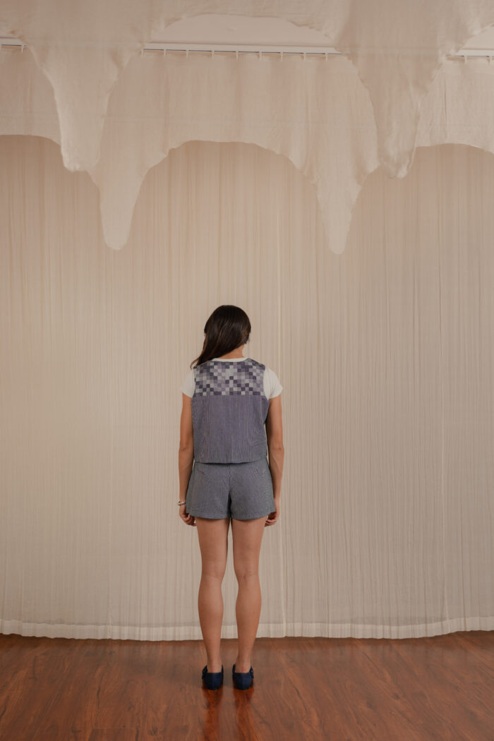 Indigo Denim Skorts - Image 3