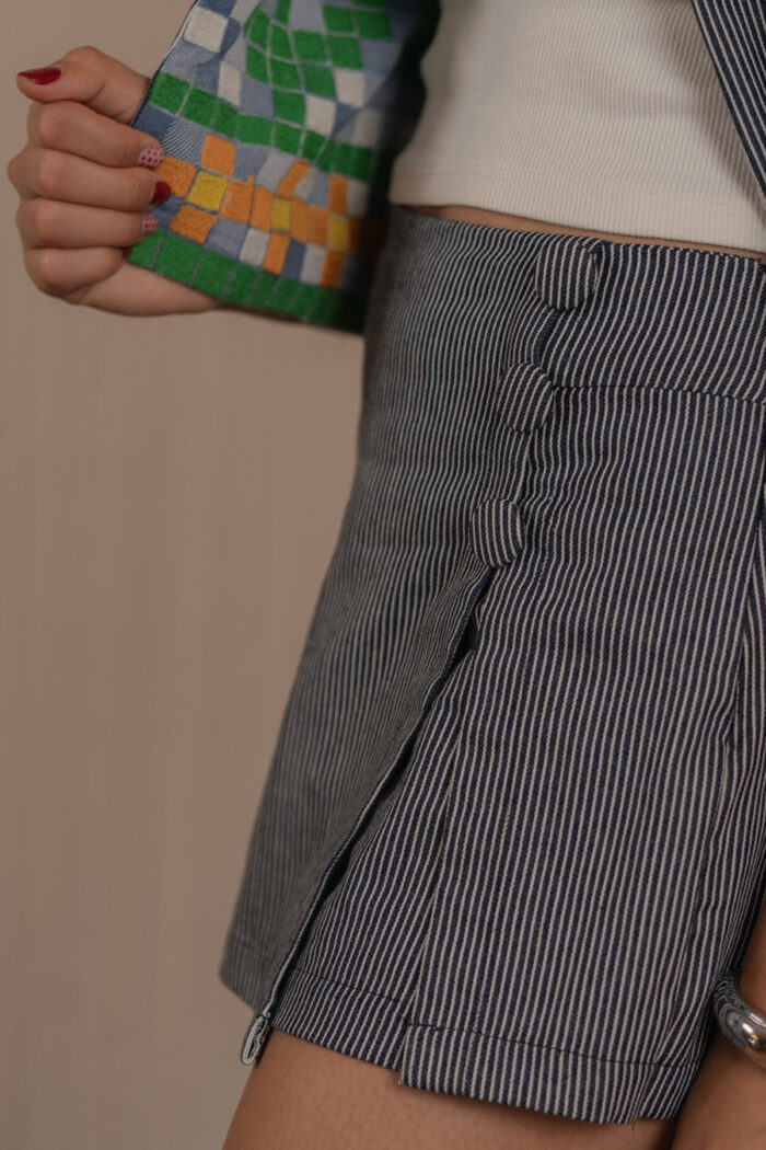 Indigo Denim Skorts - Image 2
