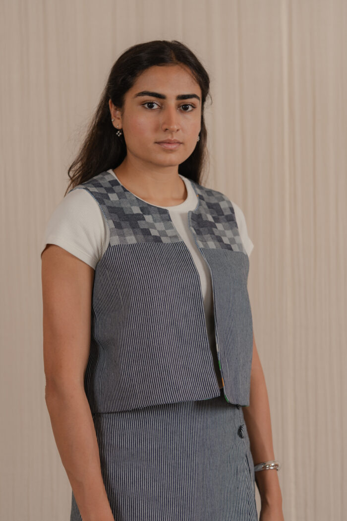 Marigold Reversible Denim Vest - Image 4