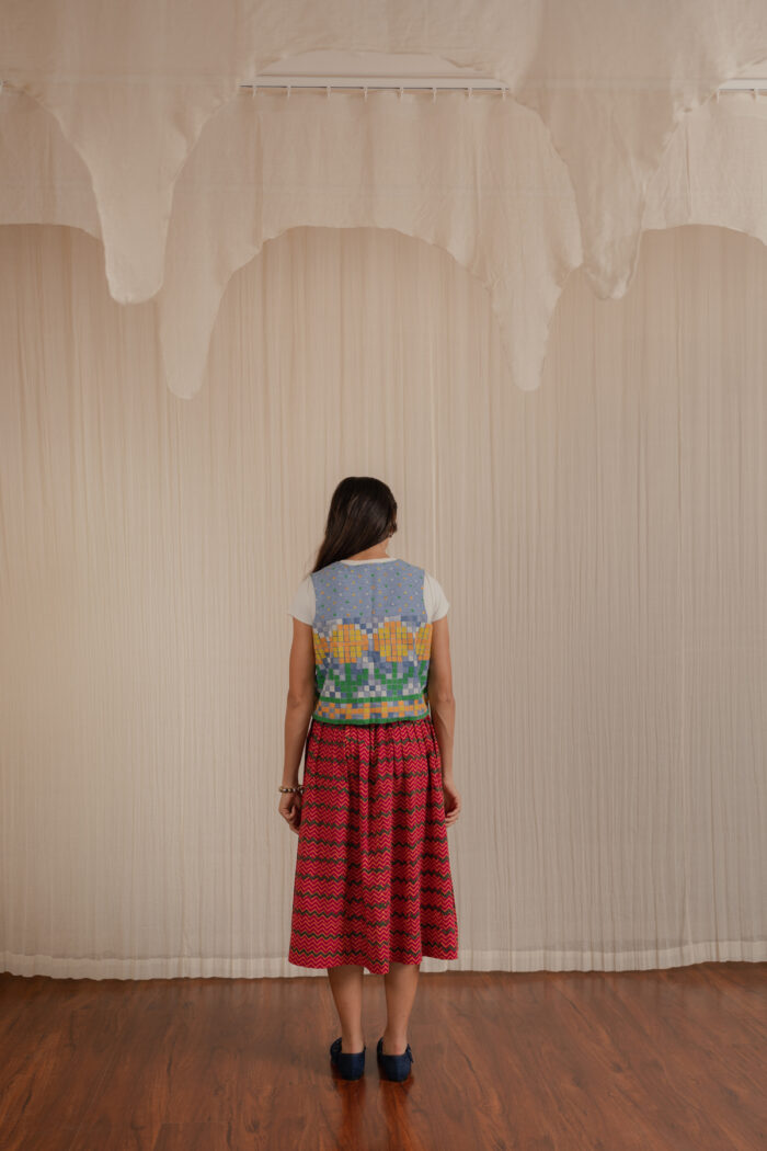 Marigold Reversible Denim Vest - Image 3