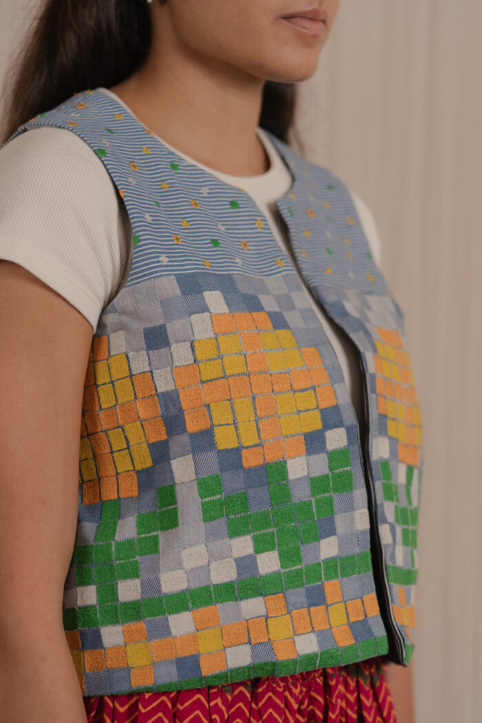 Marigold Reversible Denim Vest - Image 2