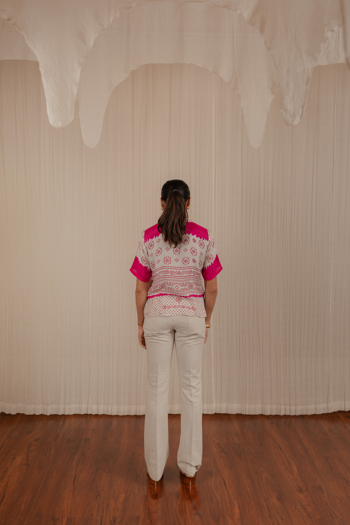 GARIMA BHADRA Mogra Raani Bandhani Shirt - Image 4