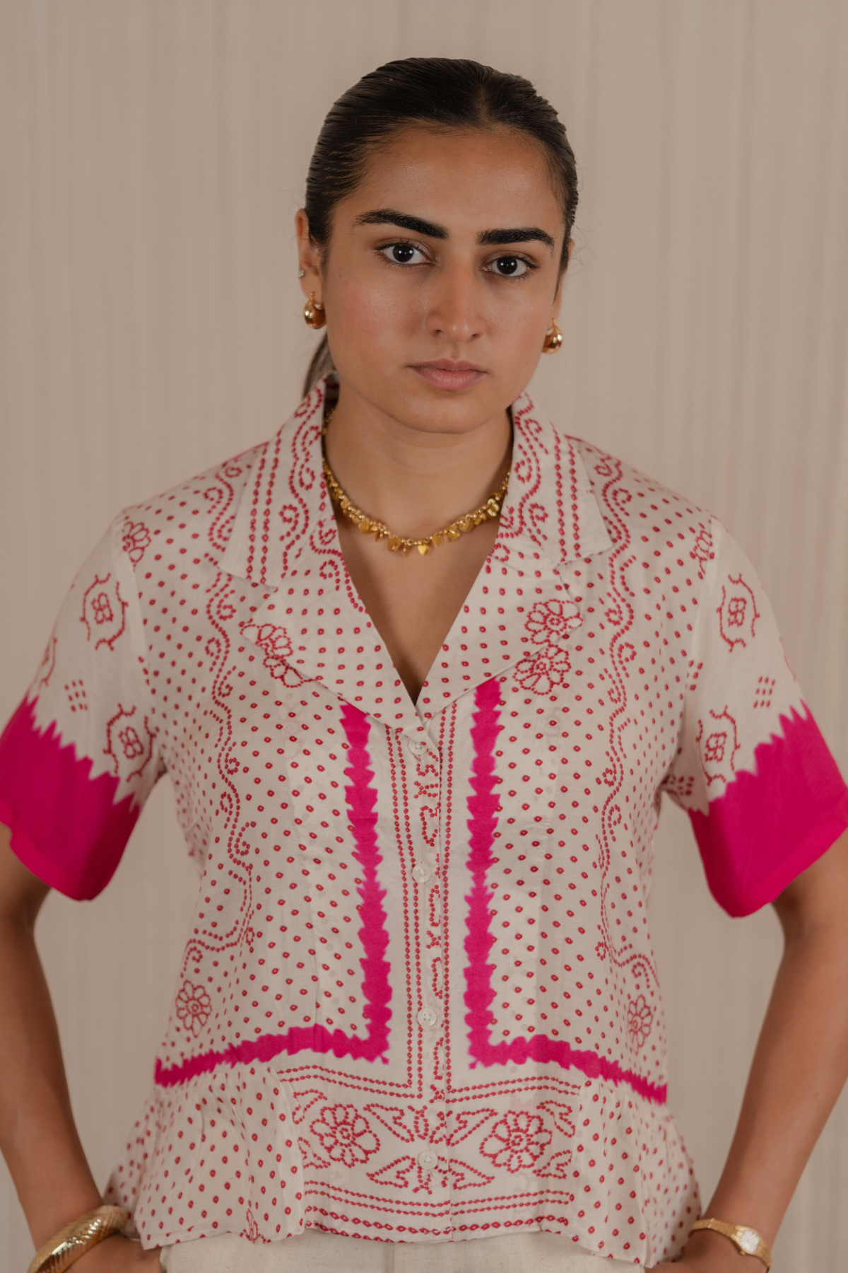 GARIMA BHADRA Mogra Raani Bandhani Shirt - Image 2