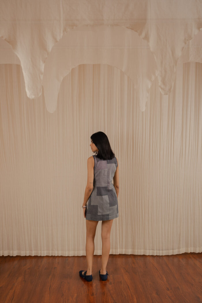 Brick Denim Dress - Image 4